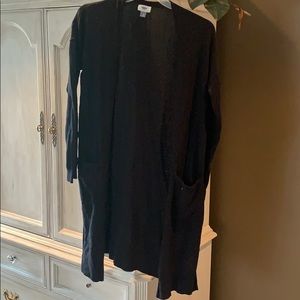 Long black sweater